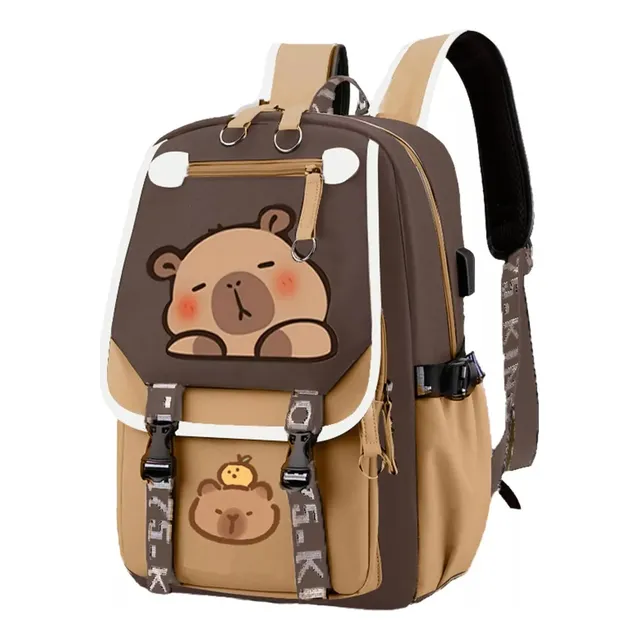 Mochila Capibara 2024 New, Mochila Kawaii Carpincho