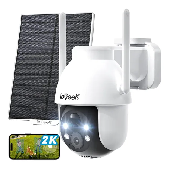 Camara Ptz 360 Con Panel Solar Tipo Domo Exteriores