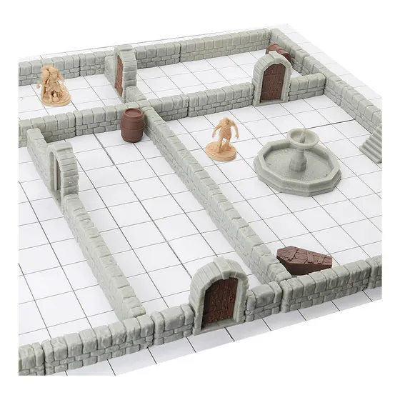 Cenário Rpg De Mesa - Tabuleiro Dungeon Grid Rpg