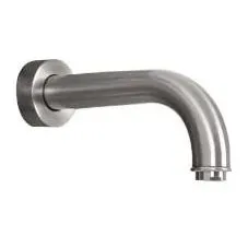 Aqua Brass Boquilla Redonda Para Bañera 7 Cromo Pulido