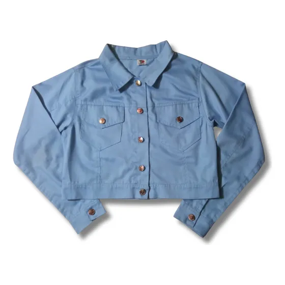 Chaqueta Vaquera Unicolor Para Niñas