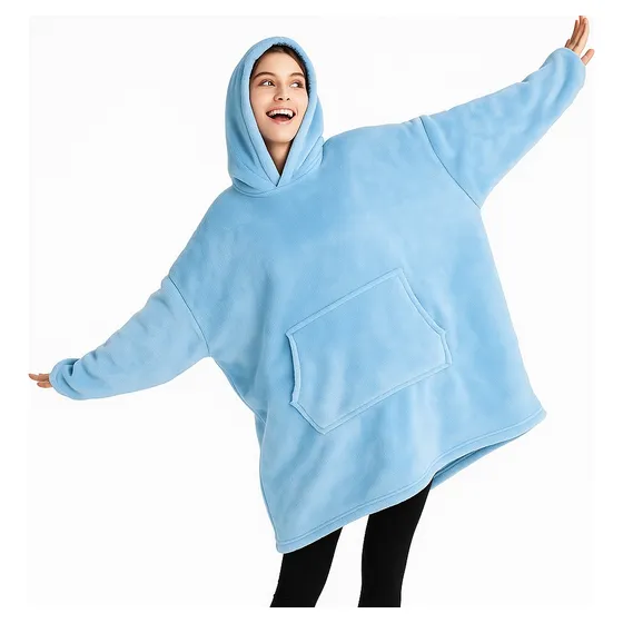 Polerones Felpa Con Capucha Manta Polar Bata Frazada 11501