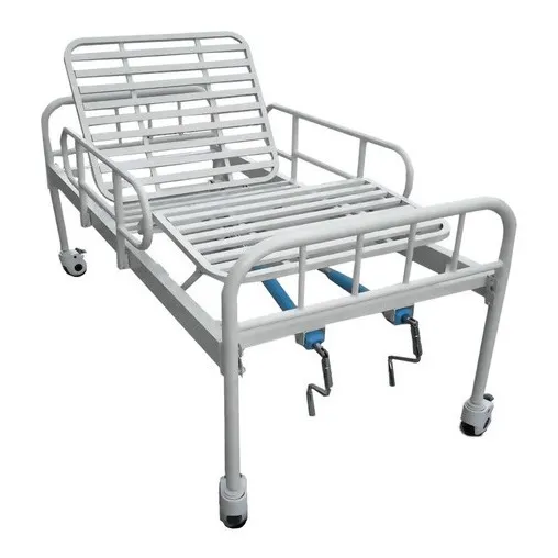 Cama Fawler Simples 2 Manivela C/rodizio E Grade Dellamed