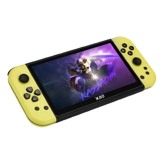 Consola Game X80 7.0 Inch Large Screen Massive Amarillo 