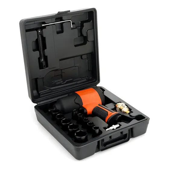 Kit Llave De Impacto Neumatica 1/2 Hamilton Hn30k - 17 Piezas