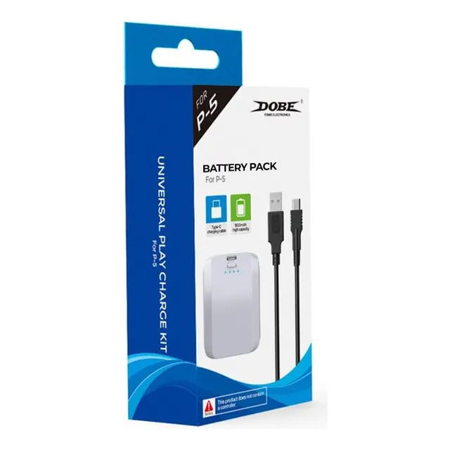 Batería Recargable Dobe Mando Dualsense Ps5 1500mah Blanco