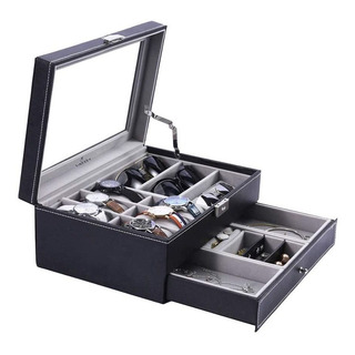 Caja Reloj Organizador De Gafas De Sol Con Caja De Joyería Caja Reloj Organizador De Gafas De Sol Con Caja De Joyería