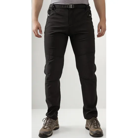 Pantalón Softshell Outdoor Impermeable Hombre Con Micropolar