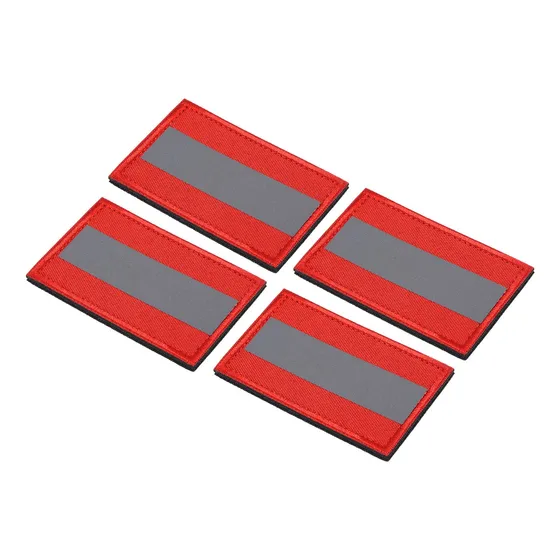 Parche Reflectante 2 X 3  4 Pieza Cierre Gancho Bucle Para