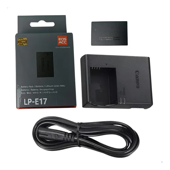Kit Bat-eria Compativel Lp-e17 + Carregador Lc-e17 P/m3 T8i