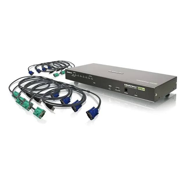 Iogear 8-port Usb Ps/2 Combo Kvmp Switch, Negro