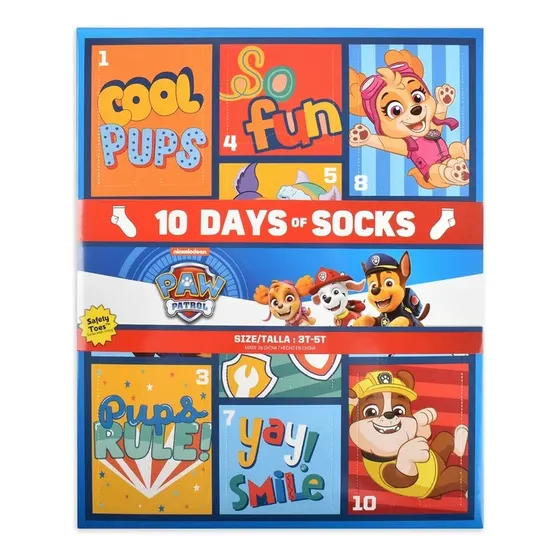 Medias Paw Patrol Producto Con Licencia Original (10 Pares)