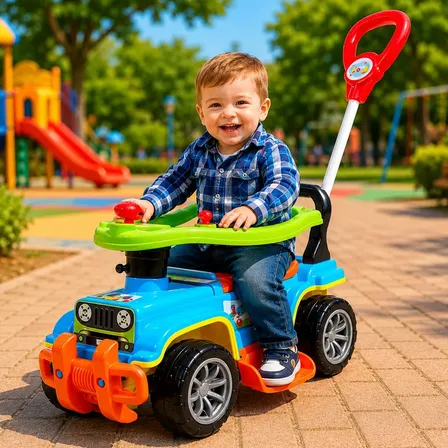 Carrinho De Passeio Quadriciclo Infantil Jip Jip Colorido Colorido