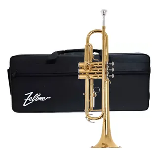 Trompete Zellmer Ztr-1217 Laqueado Completo Sib Trompete Zellmer Ztr-1217 Laqueado Completo Sib