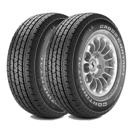 Kit 2 Cubiertas Continental 195/60 R16 Cross Contact Lx 89h 