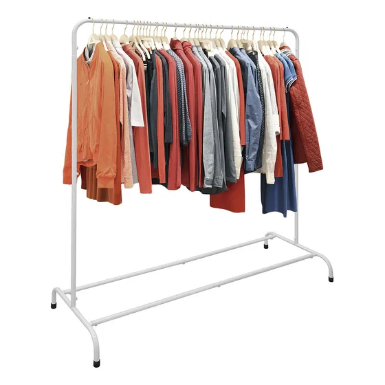 Arara Cabideiro Pendurador Suporte De Roupa Ferro Provador Cor Branco