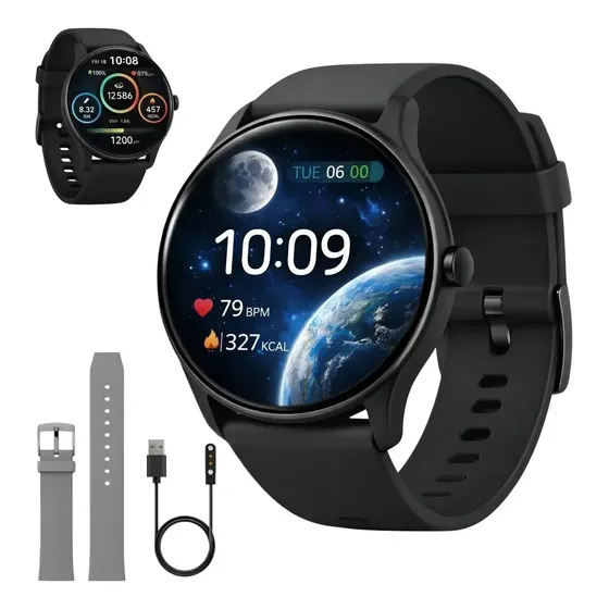 Relógio Smartwatch Inteligente Masculino Ip68 À Prova D'água Notificações Chamadas Bluetooth Saúde Monitoramento De Sono E Esportes Mzcell