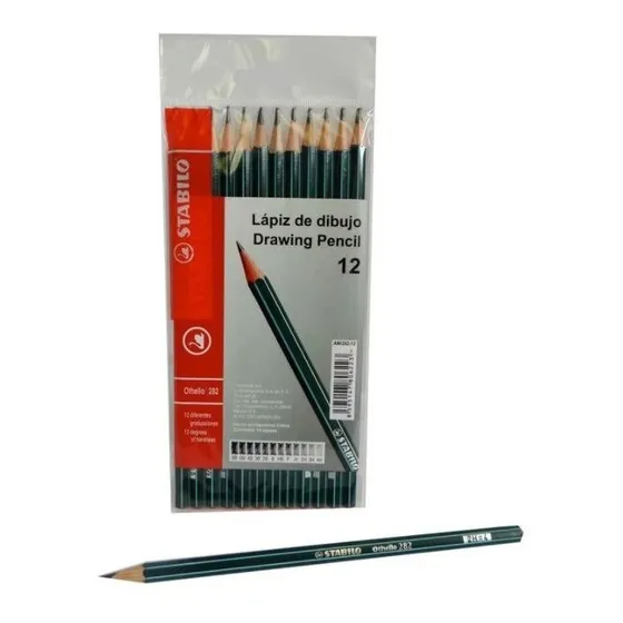 Lápiz Profesional Para Dibujo Stabilo Othello 12 Piezas