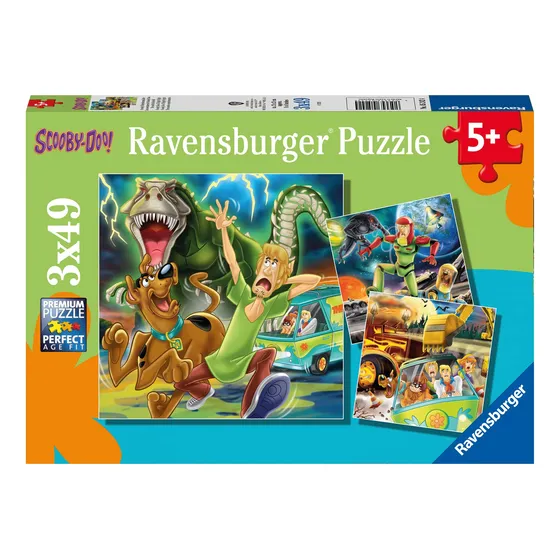 Conjunto De Quebra-cabeças Ravensburger Scooby Doo Three Nig