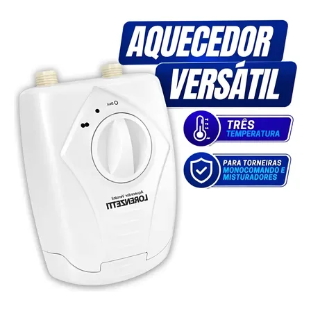 Aquecedor Agua Versatil Torneira Monocomando Lorenzetti 220v 220v