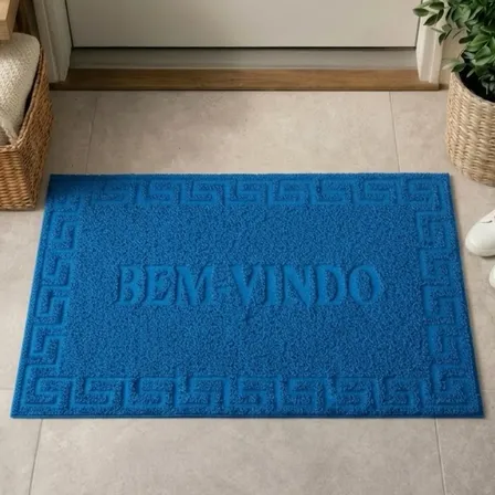 Tapete Capacho Antiderrapante 40x60cm Vinílico Porta Entrada