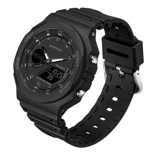  Reloj Deportivo Hombre Sanda 6016 Ligero Resistente