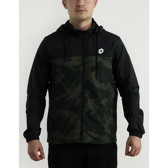 Campera Deportiva Rompevientos Impermeable Lotto Ngo Camufl