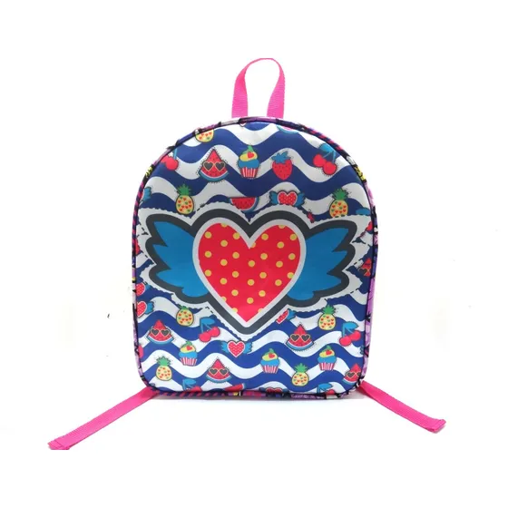 Bolso Morral Mini Escolar Piña Corazon Alas Unicornio