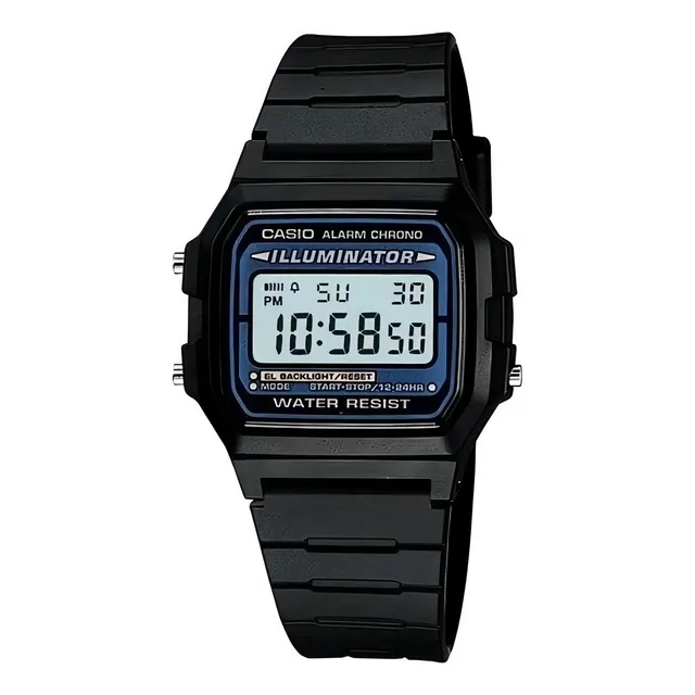 Reloj Casio F-105w-1a Hombre Vintage Clasico Iluminator