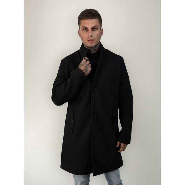 Sobretudo Masculino Casaco Longo Jaqueta Parka Térmico Botão Sobretudo Masculino Casaco Longo Jaqueta Parka Térmico Botão