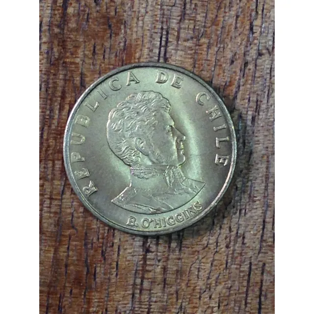 Moneda Antigua Chilena 10 Centésimos Año 1971 O´higgins