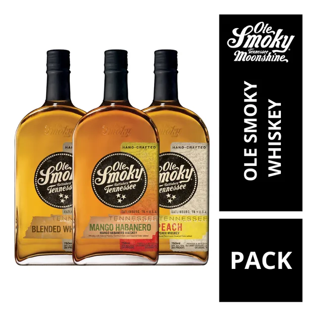 Pack 3 Ole Smoky Tennessee Whisky