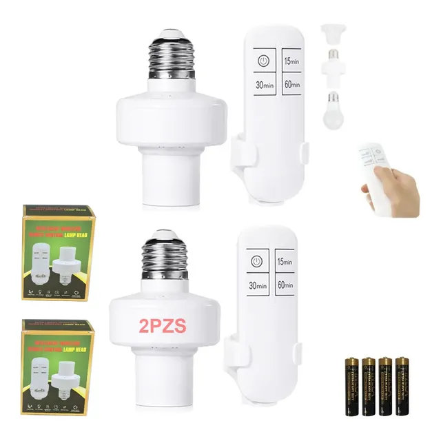 Soquet Inteligente Para Foco 2pcs Con Control Remoto E26/e27
