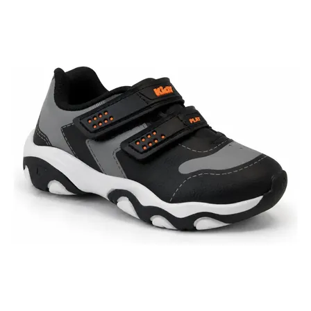 Tênis Infantil Menino Brinde Confortável Kidy Original Preto Geométrico 27 Br