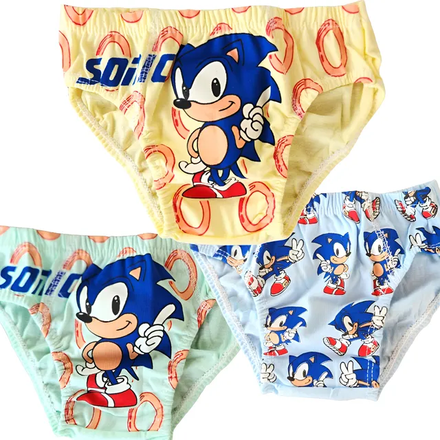 Kit 3 Cueca Infantil Cuequinha Personagem Algodão 1 - 8 Anos