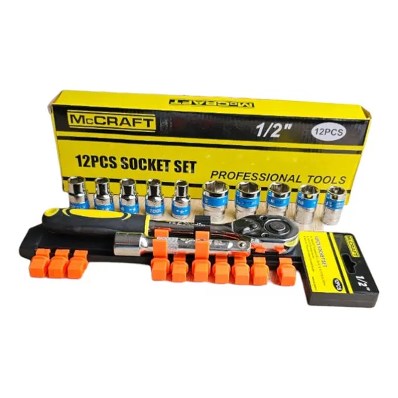 Herramientas Carros Juego De Raches 1/2 Kit 12 Copas Oferta