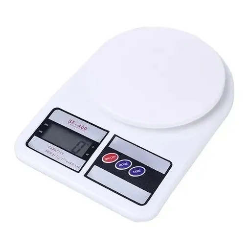 Balanza Pesa Digital Para Cocina Comercio 0 A 10kg Capacidad máxima 10 g Color Blanco