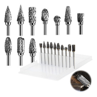 Kit De 10 Fresas Carburo De Tungsteno Para Metal.compatible Kit De 10 Fresas Carburo De Tungsteno Para Metal.compatible