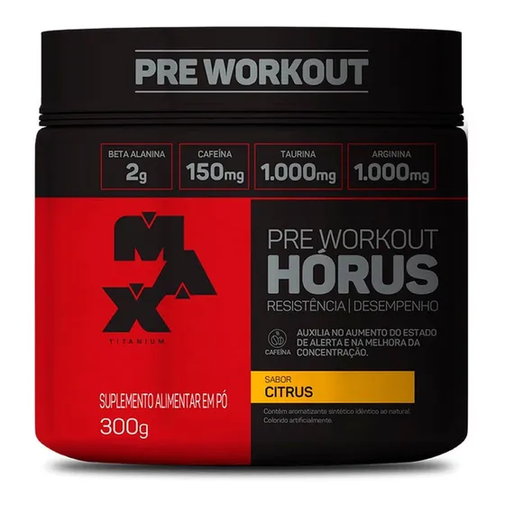Pré Treino Horus - 300g - Max Titanium