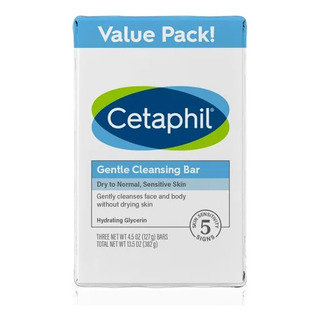 Jabón En Barra Cetaphil Limpieza Profunda 127g Pack 3 Jabón En Barra Cetaphil Limpieza Profunda 127g Pack 3