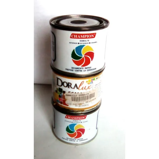 Pintura Caucho Marca Champion Negro/rojo- Doralux Amarillo