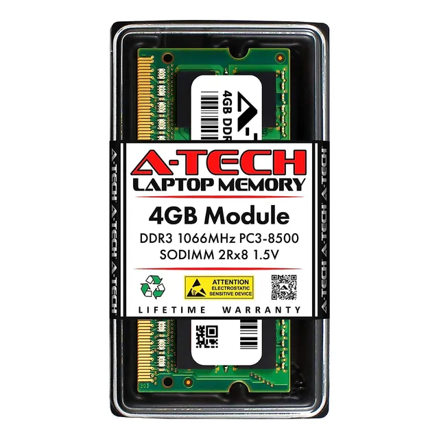 Memoria De 4gb Ddr3 1066mhz Pc3-8500 2rx8 1.5v Sodimm