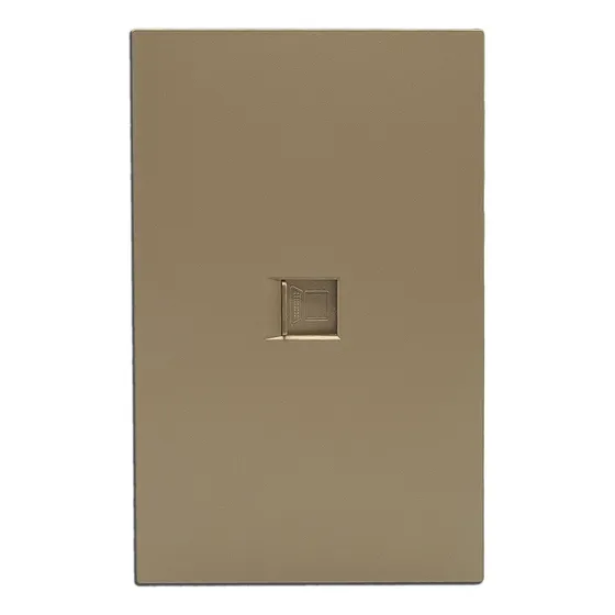 Placa Contacto Red Lan Luxury Rj45 Apl-509 Oro 10 Pzas Pack