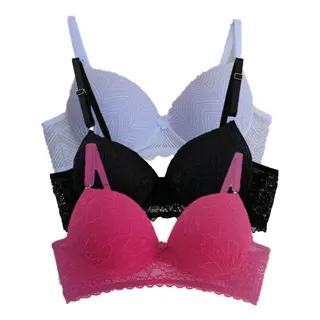 Kit 3 Sutian Soutien Com Bojo Renda Luxo Atacado Revenda Kit 3 Sutian Soutien Com Bojo Renda Luxo Atacado Revenda