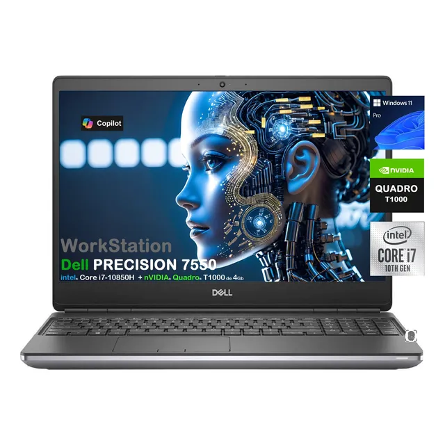 Dell Precision 7550 Core I7-10850h 32gb 512gb 15.6 Quadro 4g