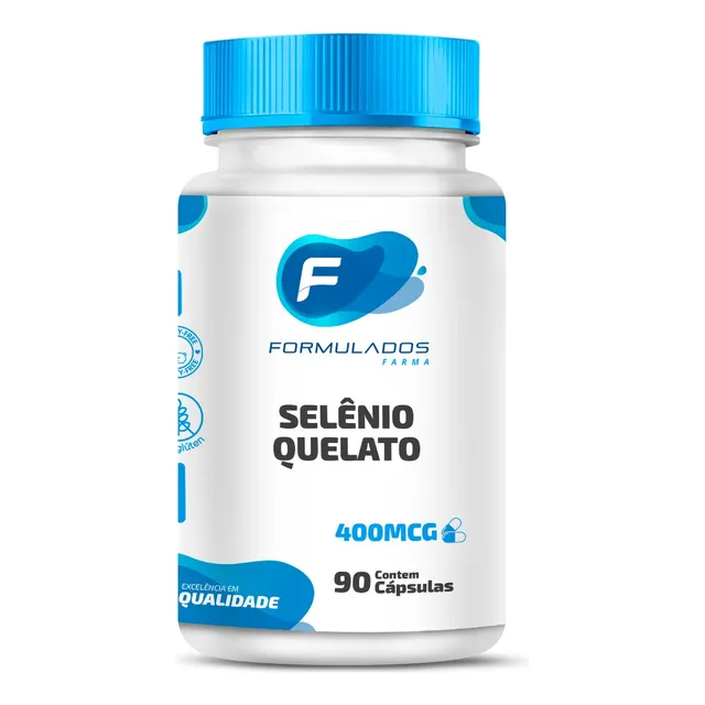 Selenio Quelado  400mcg Com 90 Doses 