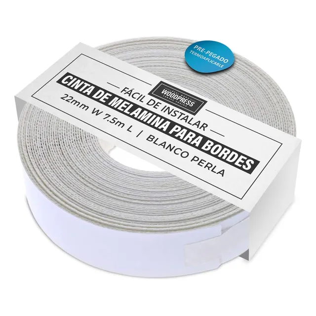 Cinta De Chapa Prepegada Blanca Mate Para Bordes Termoadhesi