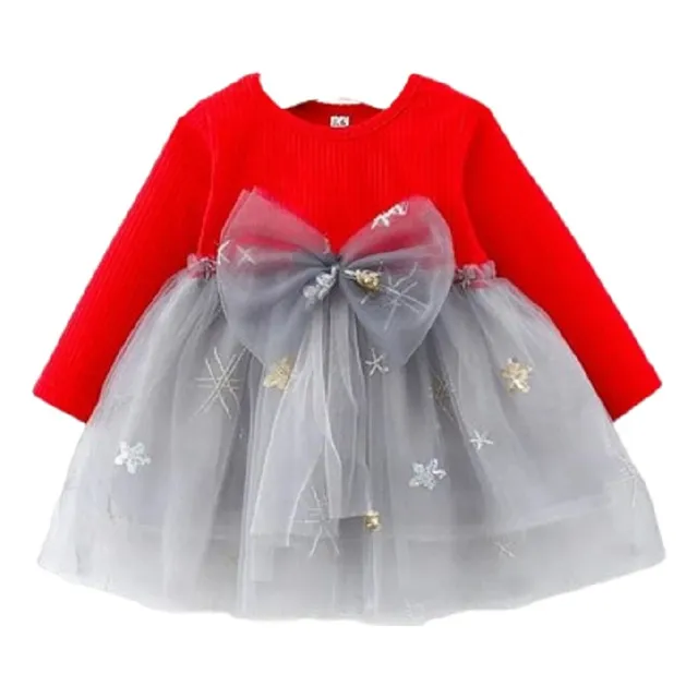 Vestido Bebe Princesa Tull Estrella Importado 