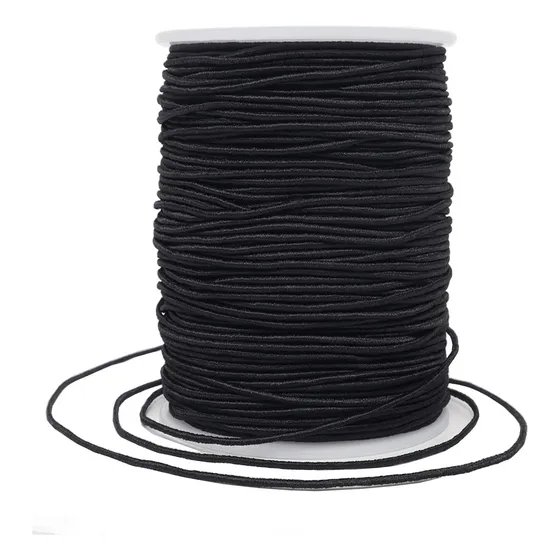 Hilo Elástico De Pulsera Bisutería Joyería 1mm Negro Blanco