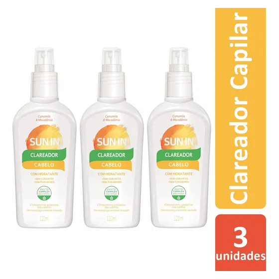 Clareador Hidratante Capilar Sun In Phytoervas - 3 Unidades